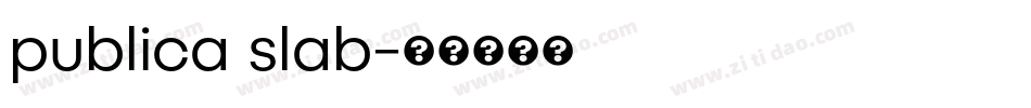 publica slab字体转换